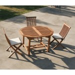 Set da esterno Tavolo + Sedie in legno