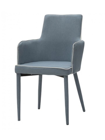 Sedia ecopelle beige trapuntata