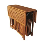 Set da esterno Tavolo + 4 sedie legno acacia