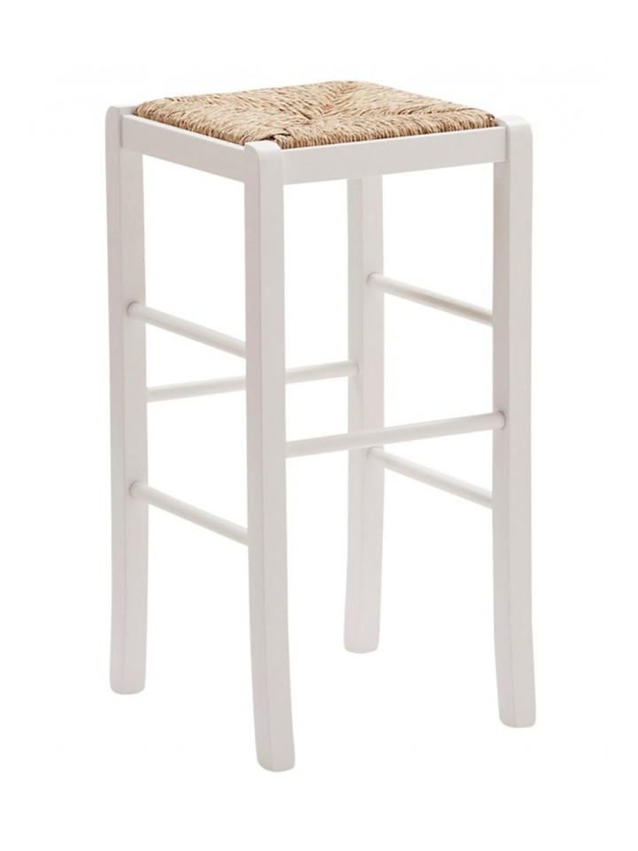 Sgabello alto seduta paglia