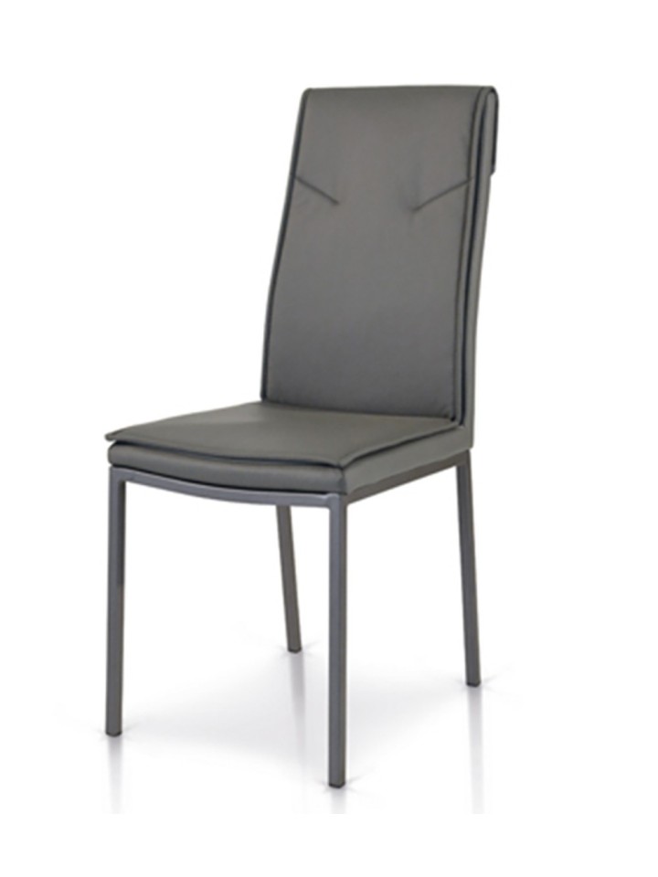 SEDIE ECOPELLE STRUTTURA METALLO