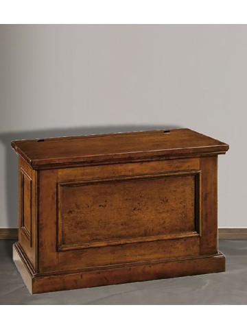 Cassapanca Baule in legno Massiccio Noce
