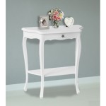 Consolle in legno 1 cassetto Bianco opaco