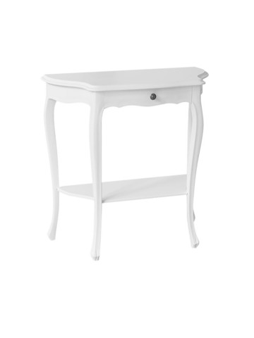 Consolle in legno 1 cassetto Bianco opaco