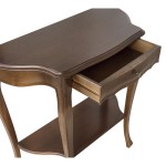 Consolle in legno 1 cassetto Noce Scuro