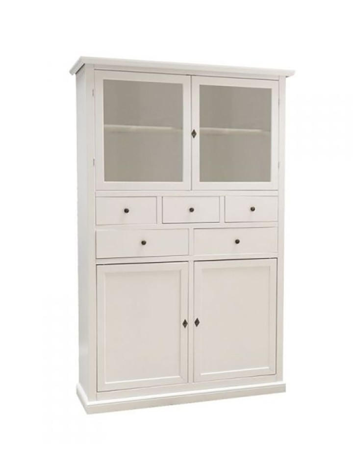 Dispensa alta in legno da cucina