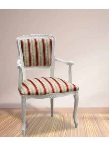 Poltrona Parigina in legno massello di faggio intarsiato