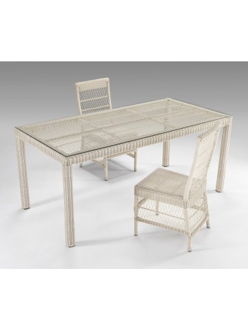 Tavolo Rettangolare CAMILLE Bianco