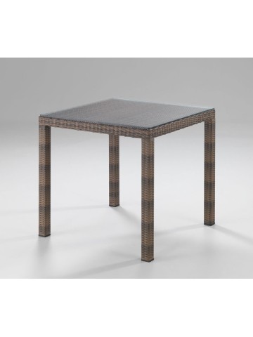 Tavolo quadrato da esterno IKARO Bianco