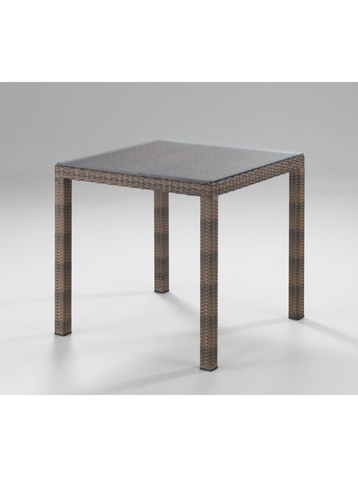 Tavolo quadrato da esterno IKARO Bianco