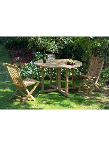 Tavolo da esterno Butterfly tondo richiudibile