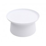 Tavolino Rotondo Polipropilene Bianco