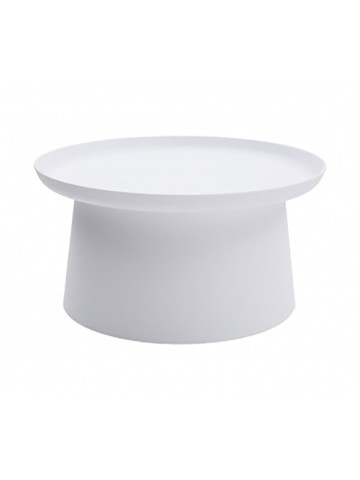 Tavolino Rotondo Polipropilene Bianco