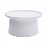 Tavolino Rotondo Polipropilene Bianco