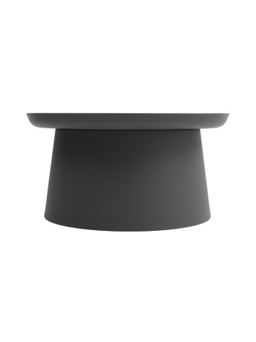 Tavolino Rotondo Polipropilene Grigio