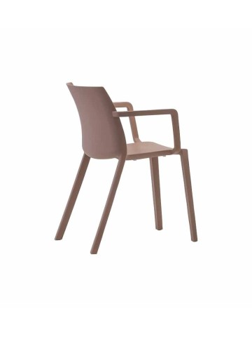 Sedia SEED con braccioli in polipropilene Milani