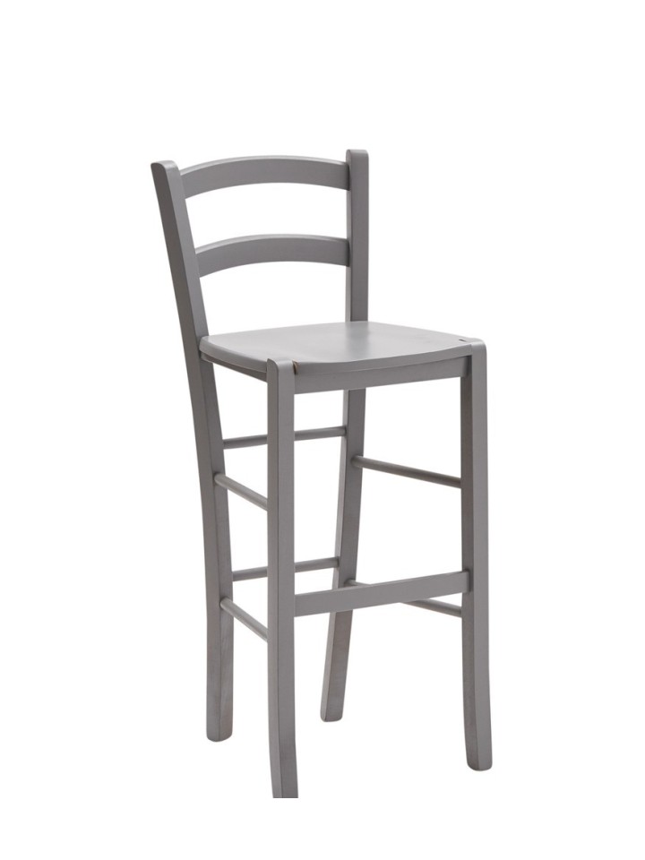 Sgabello Venezia Seduta Massello Grigio