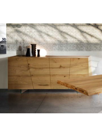 Credenza 4 ante Rovere notato