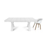 Tavolo in Legno di Rovere Bianco Consumato