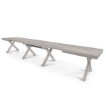 Tavolo in Legno di Rovere Bianco Consumato