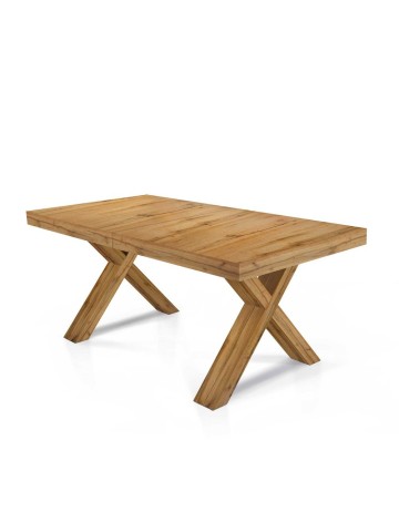 Tavolo in Legno di Rovere Bianco Consumato