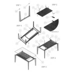 Tavolo vetro design moderno Tortora