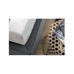 Letto contenitore imbottito testiera moderna minimal Emily Felis