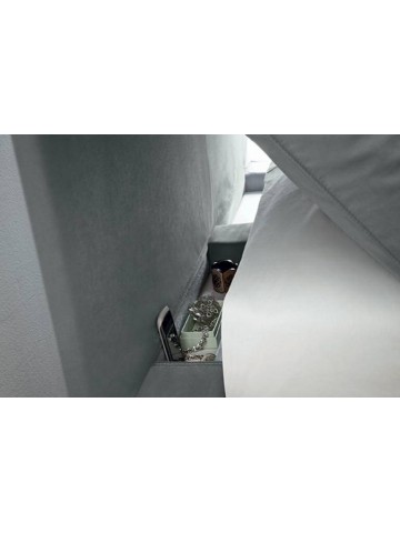 Letto Contenitore Testata Imbottita 2 Cuscini George Felis