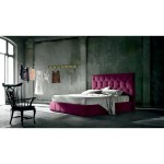 Letto contenitore testata imbottita 2 cuscini George Felis