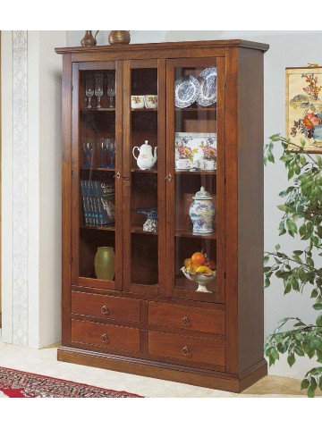 Vetrina in legno noce bassano