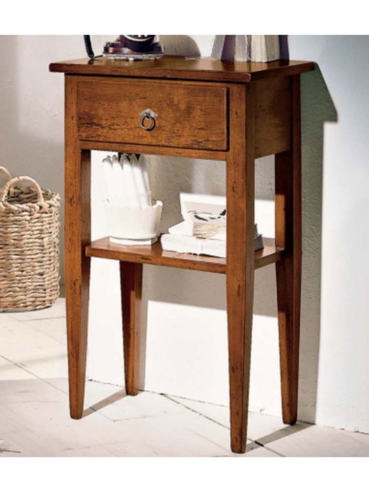 Comodino bombato 2 cassetti