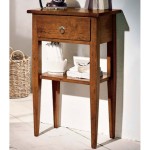 Portatelefono in legno 1 cassetto Piedi a Spillo