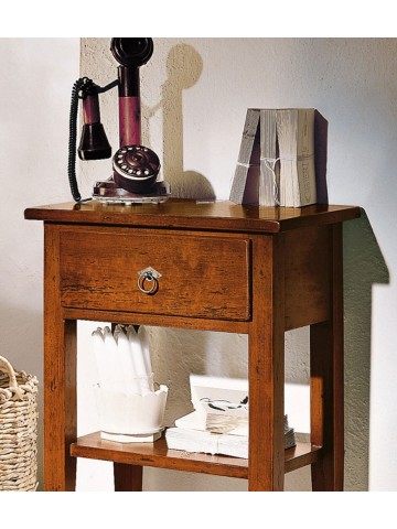 Comodino bombato 2 cassetti