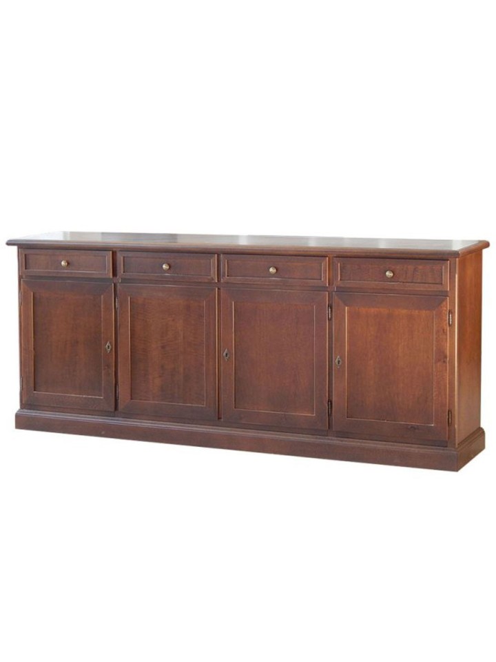 Credenza 4 Porte Base Cristalliera Martini Noce