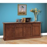 Credenza 4 Porte Base Cristalliera Martini Noce