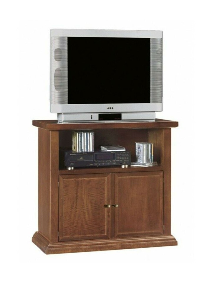 Mobile porta TV ad angolo legno arte povera