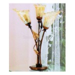 Lampada da tavolo 3 luci foglie