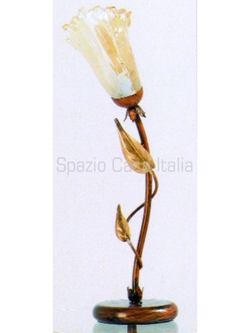 Lume da tavolo 1 luce foglie