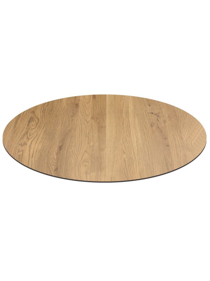 Piano Rotondo per tavolo in HPL Rovere Nodato 10mm