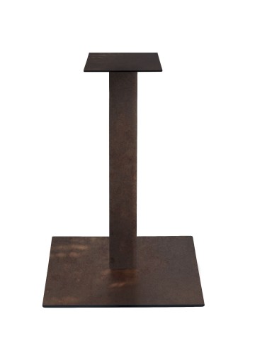 Base quadrata per tavolo Snack in metallo Bronzo H.105