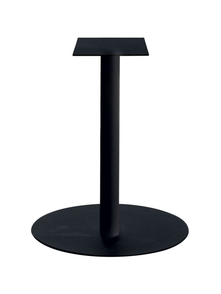 Base rotonda per tavolo Snack in metallo Antracite H.78