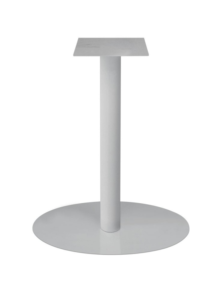 Base rotonda per tavolo Snack in metallo Bianco H.78