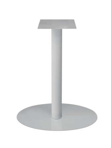 Base rotonda per tavolo Snack in metallo Bianco H.105