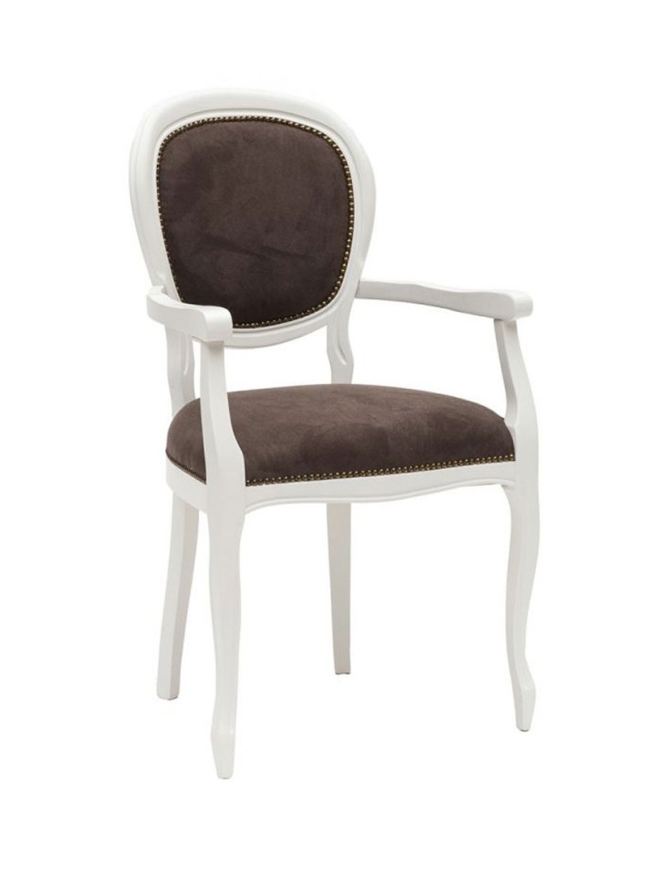 Poltroncina in legno bianco