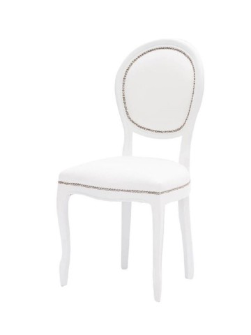 Poltrona Parigina in legno massello di faggio intarsiato