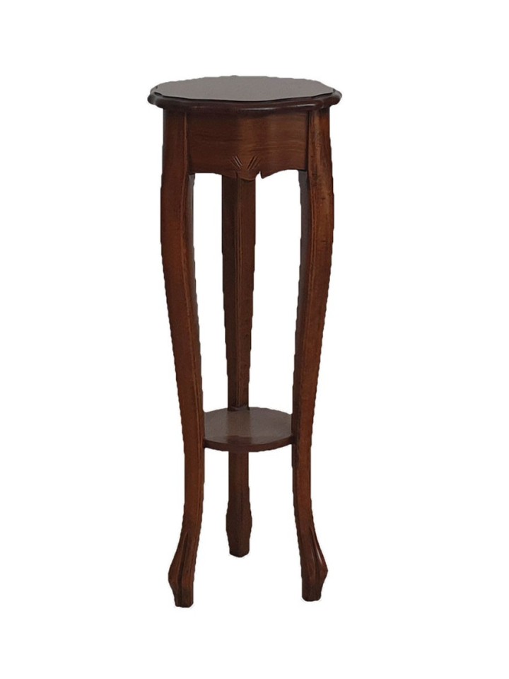 Tavolino Portavaso Sagomato in legno Noce Bassano