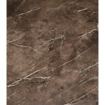 Tavolo Rettangolare Effetto Marmo Nero con Base Bianca