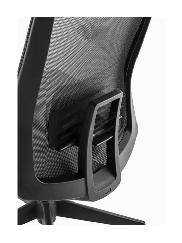 Sedia Nera Smesh da ufficio schienale alto