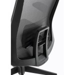 Sedia Nera con schienale alto da ufficio