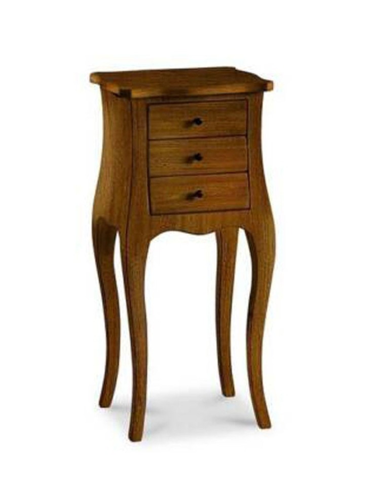 Comodino francesino classico in legno noce